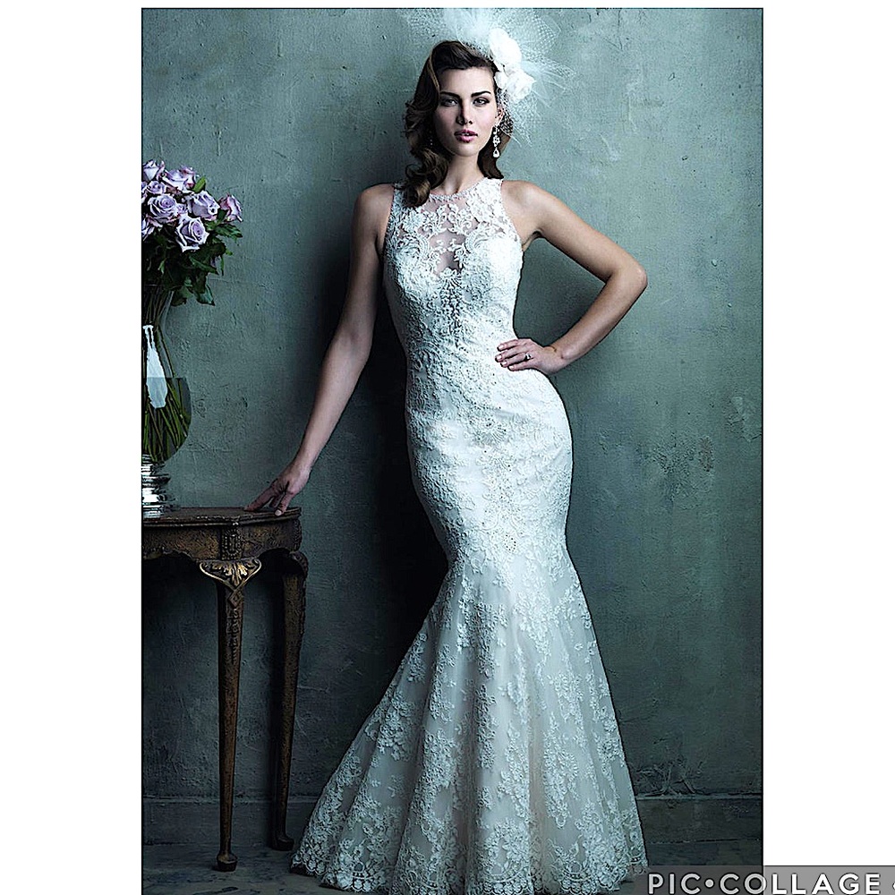 💝 Allure Back Lace Mermaid Wedding Dress
